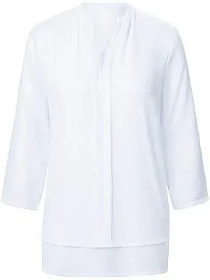 Blusen-Shirt 3/4-Arm Peter Hahn weiss