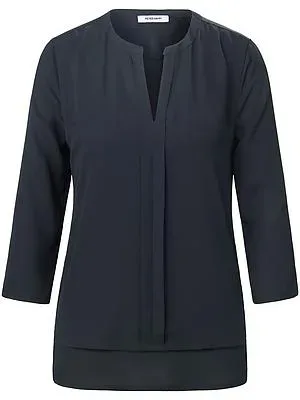 Blusen-Shirt 3/4-Arm Peter Hahn schwarz