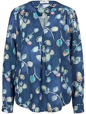 Bluse zum Schlupfen Peter Hahn blau