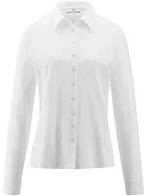 Jersey-Bluse Peter Hahn weiss