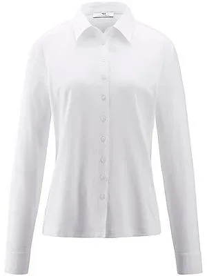 Jersey-Bluse Peter Hahn weiss