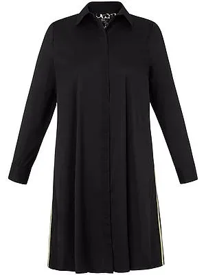 Hemdblusen-Kleid frapp schwarz