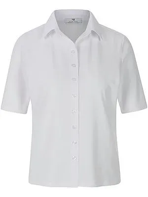 Jersey-Bluse 1/2-Arm Peter Hahn weiss