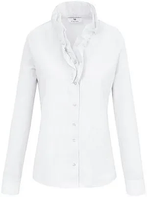 Jersey-Bluse Peter Hahn weiss
