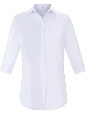 Longbluse 3/4-Arm Emilia Lay weiss
