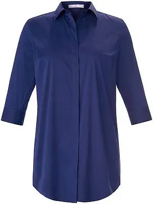 Longbluse 3/4-Arm Emilia Lay blau