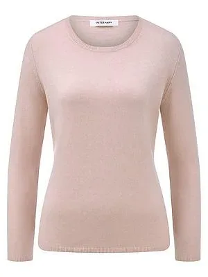 Rundhals-Pullover aus Kaschmir Peter Hahn rosé