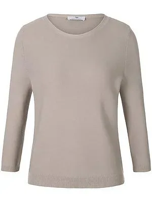 Rundhals-Pullover aus 100% SUPIMA®-Baumwolle Peter Hahn beige