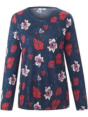 Rundhals-Shirt Peter Hahn blau