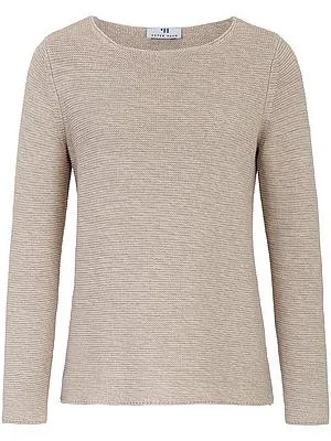 Rundhals-Pullover Peter Hahn beige
