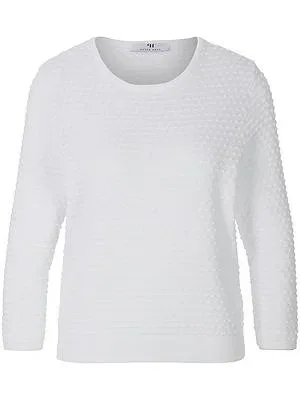 Rundhals-Pullover aus 100% SUPIMA®-Baumwolle Peter Hahn weiss