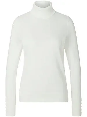 Rollkragen-Pullover aus 100% SUPIMA®-Baumwolle Peter Hahn weiss