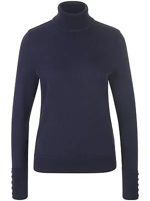 Rollkragen-Pullover aus 100% SUPIMA®-Baumwolle Peter Hahn blau
