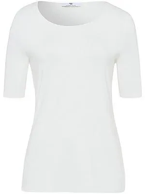 Rundhals-Shirt langem 1/2-Arm Peter Hahn weiss