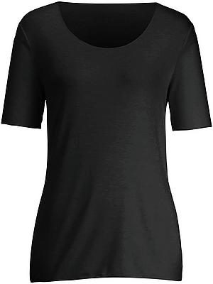Rundhals-Shirt langem 1/2-Arm Peter Hahn schwarz