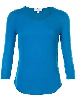 Pullover aus 100% Premium-Kaschmir Peter Hahn blau