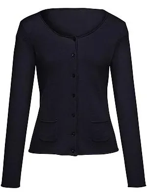 Cardigan aus 100 % Kaschmir Peter Hahn blau