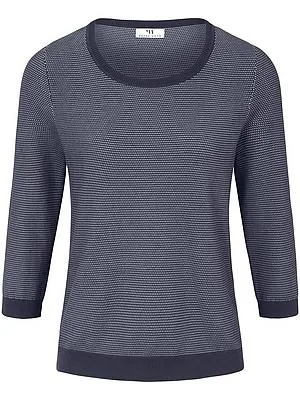 Rundhals-Pullover aus 100% SUPIMA®-Baumwolle Peter Hahn blau