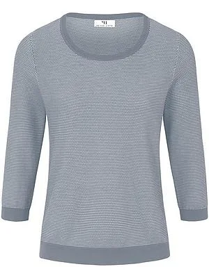 Rundhals-Pullover aus 100% SUPIMA®-Baumwolle Peter Hahn blau