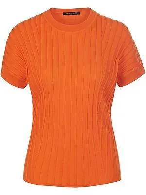 Rundhals-Pullover 1/2-Arm Fadenmeister Berlin orange