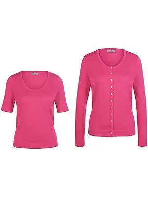 Twinset aus 100% SUPIMA®-Baumwolle Peter Hahn pink