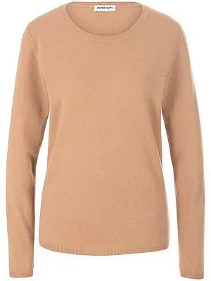 Rundhals-Pullover aus Kaschmir Peter Hahn braun