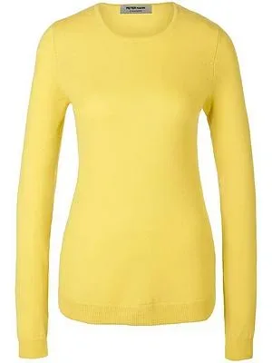 Rundhals-Pullover aus 100% Premium-Kaschmir Peter Hahn grün