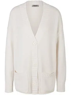 Strickjacke aus 100% Premium-Kaschmir Peter Hahn weiss
