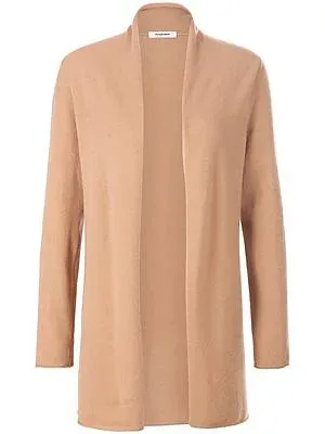 Strickjacke aus Schurwolle und Kaschmir Peter Hahn braun