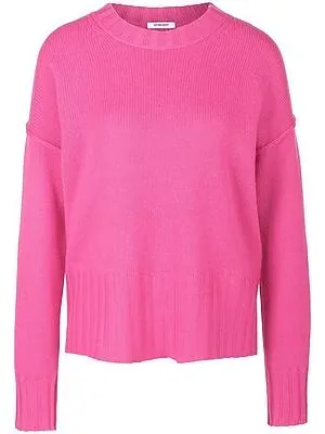 Rundhals-Pullover aus Schurwolle und Kaschmir Peter Hahn pink