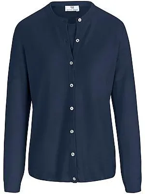 Twinset aus 100% Schurwolle Pure Tasmanian Wool Peter Hahn blau