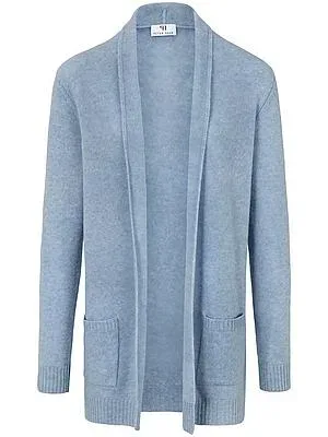 Cardigan aus 100% Schurwolle Peter Hahn blau