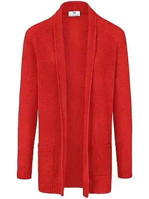 Cardigan aus 100% Schurwolle Peter Hahn rot
