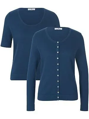 Twinset aus 100% SUPIMA®-Baumwolle Peter Hahn denim