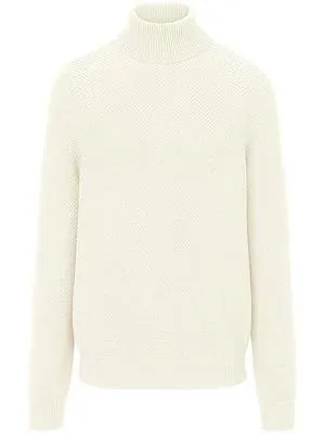 Rollkragen-Pullover Peter Hahn weiss