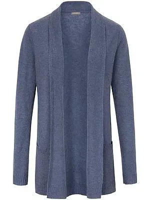 Strickjacke aus 100% Premium-Kaschmir Peter Hahn blau
