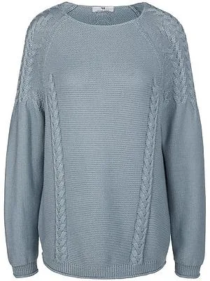 Rundhals-Pullover Peter Hahn blau