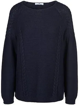 Rundhals-Pullover Peter Hahn blau