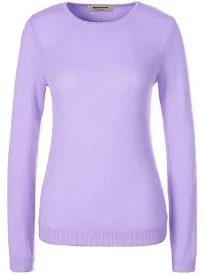Rundhals-Pullover aus 100% Premium-Kaschmir Peter Hahn lila