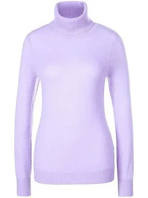 Rollkragen-Pullover aus 100% Premium-Kaschmir Peter Hahn lila