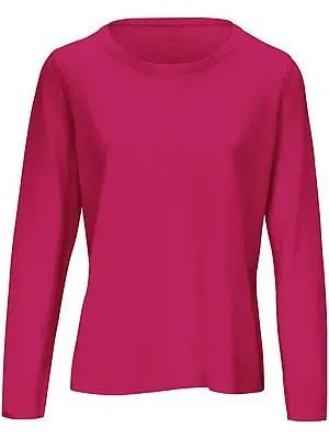 Rundhals-Pullover aus Kaschmir Peter Hahn pink