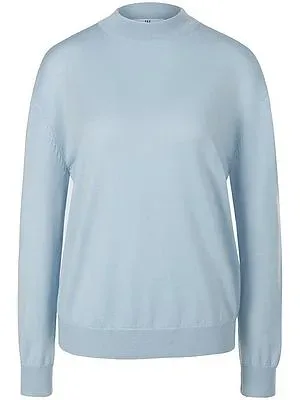 Pullover aus 100% Schurwolle Biella Yarn Peter Hahn blau