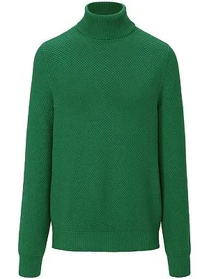 Rollkragen-Pullover Peter Hahn grün