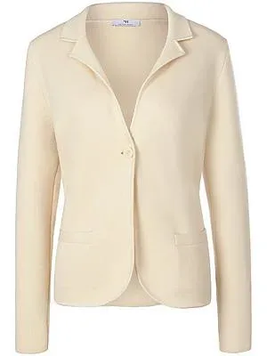 Strickblazer Peter Hahn weiss