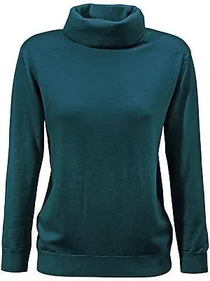 Pullover aus 100%Schurwolle Pure Tasmanian Wool Peter Hahn türkis