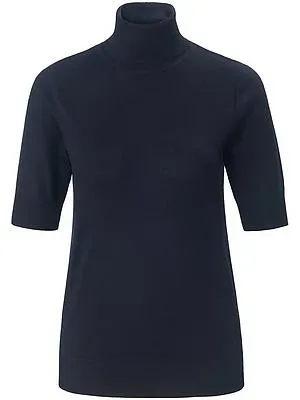 Rollkragen-Pullover Peter Hahn blau