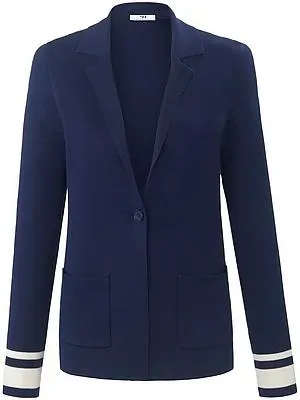 Strickblazer Peter Hahn blau