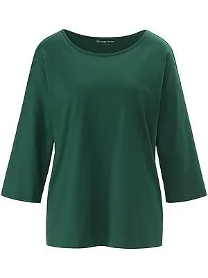 Rundhals-Shirt Gurli Green Cotton grün