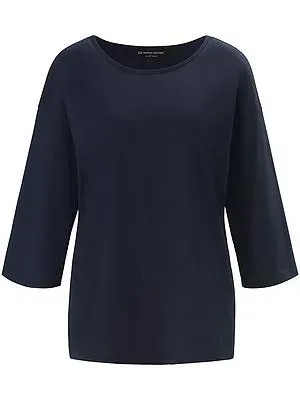 Rundhals-Shirt Gurli Green Cotton blau