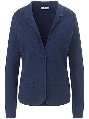 Strickblazer Peter Hahn blau